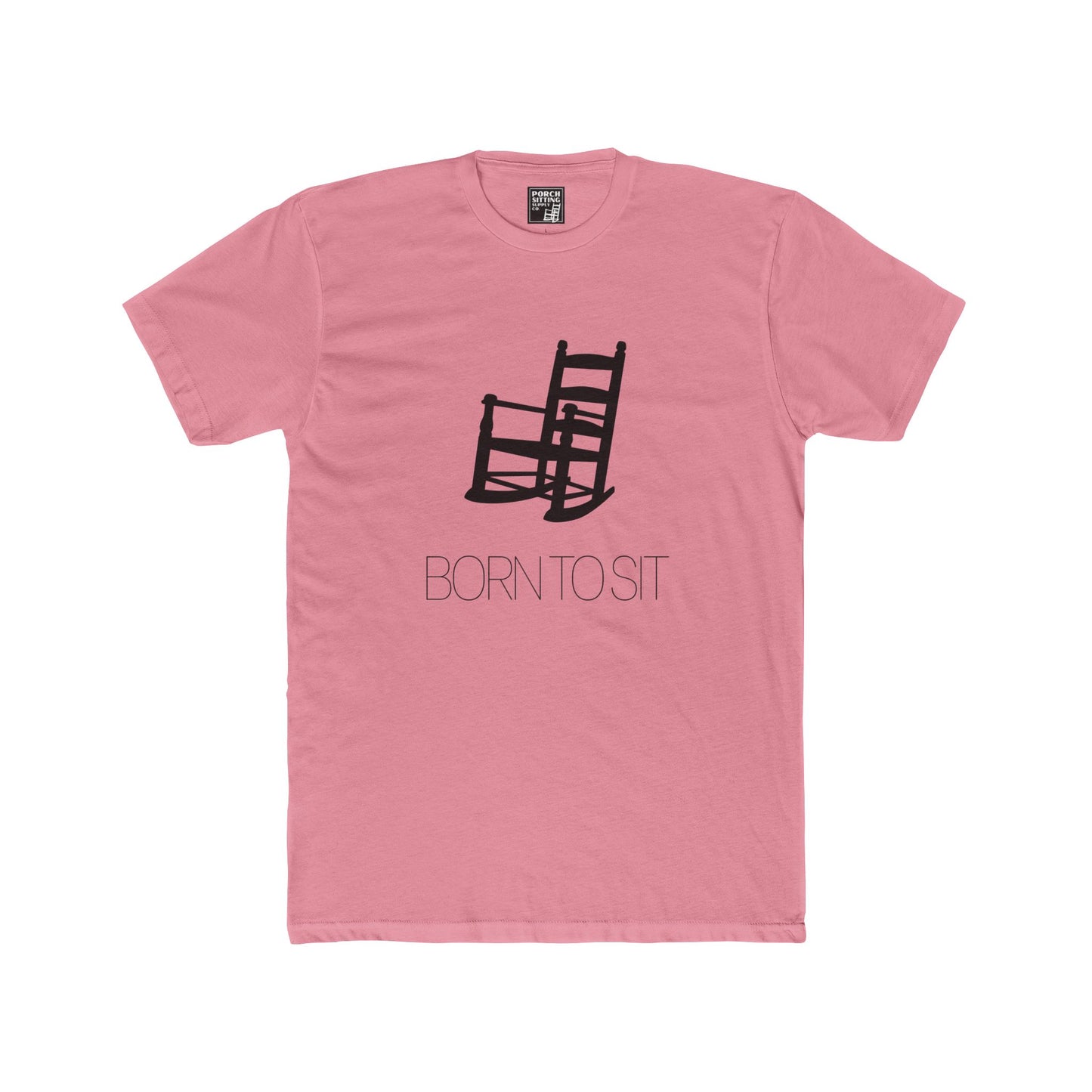 BORN TO SIT - Unisex Cotton Crew Tee