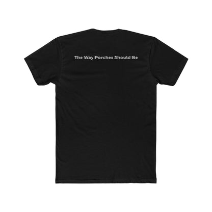 Maine Porch Sitting Flag - Unisex Cotton Crew Tee